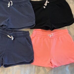Set of girls Shorts in Black, Navy, and Melon